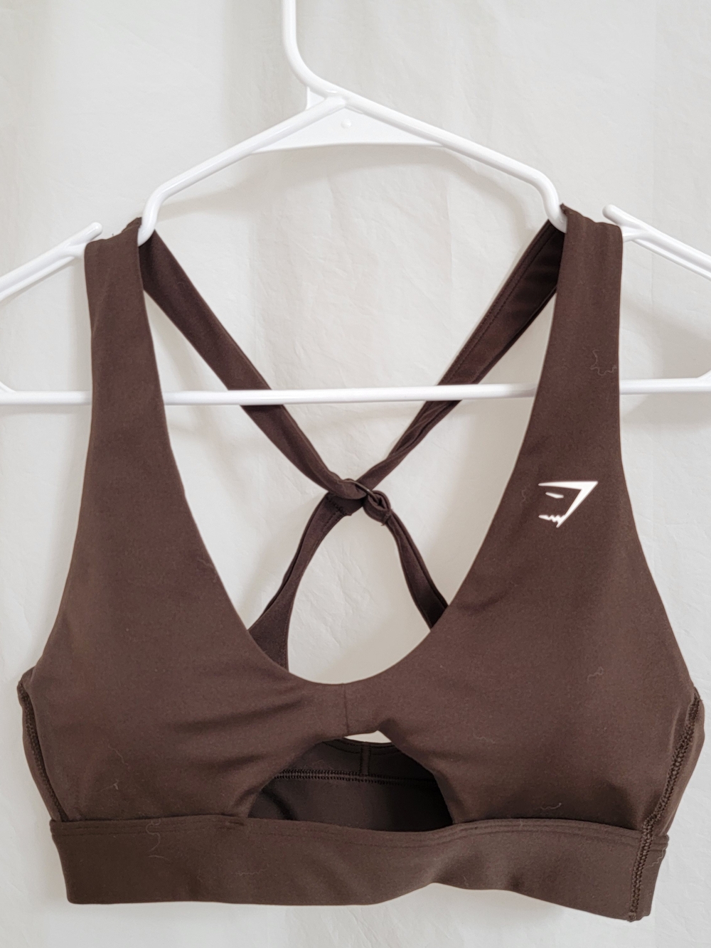 Gymshark Brown Crisscross Back Sports Bra
